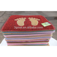 3G new product double color logo mat with foot, flower,apple